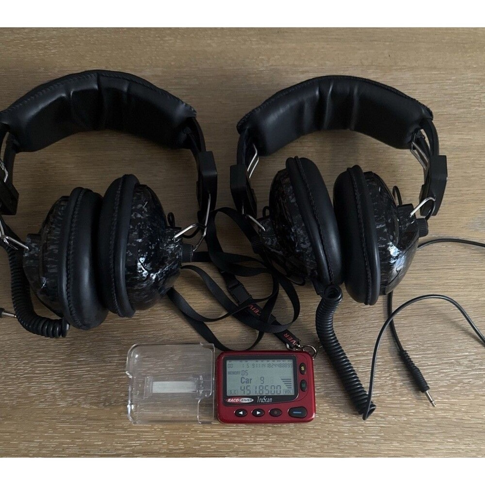 RACEceiver Fusion+ Track Scanner Bundle w/ 2 NEW Carbon Noise Reduction Headsets